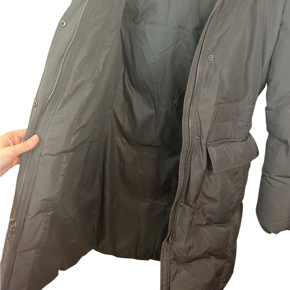 Theory | Womens Down Fill Parka Coat | Real Fur | Luxury | Winter Coat | Size S - Picture 9 of 10